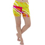 Pop Art Neon Wall Lightweight Velour Yoga Shorts