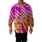 Pop Art Neon Wall Kids  Hooded Windbreaker