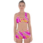 Pop Art Neon Wall Racerback Boyleg Bikini Set