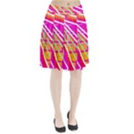 Pop Art Neon Wall Pleated Skirt