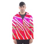 Pop Art Neon Wall Men s Hooded Windbreaker