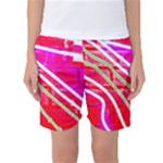 Pop Art Neon Wall Women s Basketball Shorts