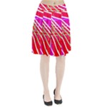 Pop Art Neon Wall Pleated Skirt