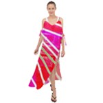 Pop Art Neon Wall Maxi Chiffon Cover Up Dress