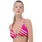 Pop Art Neon Wall Knot Up Bikini Top