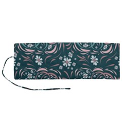 Folk flowers art pattern Floral abstract surface design  Seamless pattern Roll Up Canvas Pencil Holder (M) from ArtsNow.com