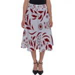 Folk flowers art pattern Floral abstract surface design  Seamless pattern Perfect Length Midi Skirt