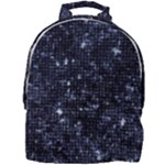 Geometric Dark Blue Abstract Print Pattern Mini Full Print Backpack