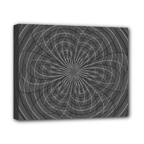 Abstract spirals, spiral abstraction, gray color, graphite Canvas 10  x 8  (Stretched) from ArtsNow.com