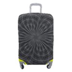 Abstract spirals, spiral abstraction, gray color, graphite Luggage Cover (Small)