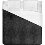 Black And White Kinetic Design Pattern Duvet Cover (King Size)