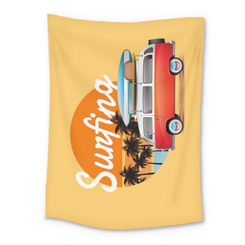 Summer surfing Medium Tapestry from ArtsNow.com