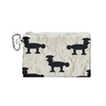 Funky Poodles Canvas Cosmetic Bag (Small)