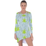 Crunch Green Turtles Asymmetric Cut-Out Shift Dress