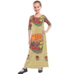 Ukhamba Kids  Quarter Sleeve Maxi Dress