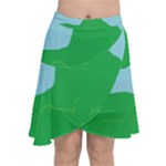 Summer Day Chiffon Wrap Front Skirt