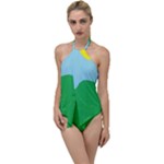 Summer Day Go with the Flow One Piece Swimsuit
