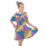 Dancer Kids  Shoulder Cutout Chiffon Dress