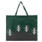 Ants On Stone Zipper Large Tote Bag