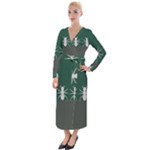 Ants On Stone Velvet Maxi Wrap Dress