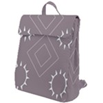 Shine Shape Flap Top Backpack