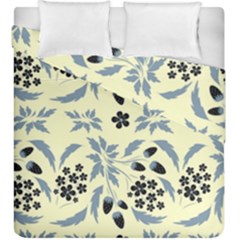 Folk flowers art pattern Floral  surface design  Seamless pattern Duvet Cover Double Side (King Size) from ArtsNow.com