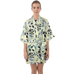 Half Sleeve Satin Kimono  