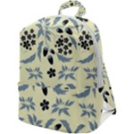 Folk flowers art pattern Floral  surface design  Seamless pattern Zip Up Backpack