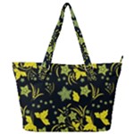 Folk flowers art pattern Floral  surface design  Seamless pattern Full Print Shoulder Bag