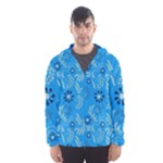 Folk flowers art pattern Floral  surface design  Seamless pattern Men s Hooded Windbreaker