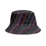 Dark Multicolored Striped Print Design Dark Multicolored Striped Print Design Inside Out Bucket Hat