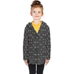 Bicycle Signal Street Motif Print Pattern Kids  Double Breasted Button Coat