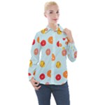 Cute Donuts Women s Long Sleeve Pocket Shirt
