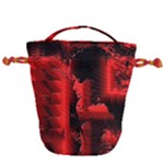 Red Light Drawstring Bucket Bag
