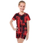 Red Light Kids  Mesh Tee and Shorts Set