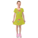 Fish Kids  Short Sleeve Velvet Dress
