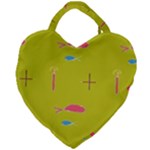 Fish Giant Heart Shaped Tote