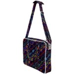Dark Multicolored Mosaic Pattern Cross Body Office Bag