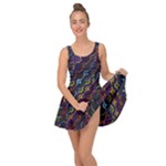 Dark Multicolored Mosaic Pattern Inside Out Casual Dress