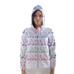 Blah Blah Women s Hooded Windbreaker