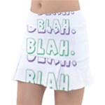 Blah Blah Classic Tennis Skirt