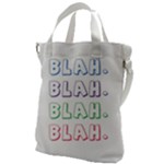 Blah Blah Canvas Messenger Bag