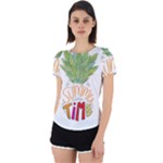 Summer Time Back Cut Out Sport Tee