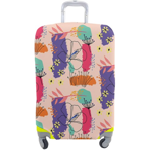 Minimal Floral Art Luggage Cover (Large) from ArtsNow.com