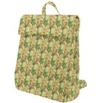 Green Pastel Pattern Flap Top Backpack