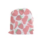 Strawberry Cow Pet Drawstring Pouch (Large)