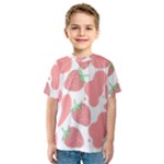 Strawberry Cow Pet Kids  Sport Mesh Tee