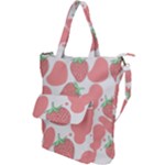 Strawberry Cow Pet Shoulder Tote Bag