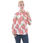 Strawberry Cow Pet Women s Long Sleeve Pocket Shirt