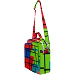 Colorful Rectangle boxes Crossbody Day Bag